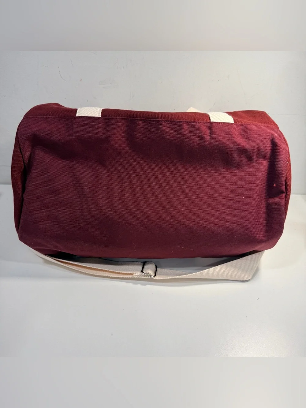 Hudson Sutler Canvas Duffel Bag MVRCS 1998 Classic Burgundy Khaki Weekender
